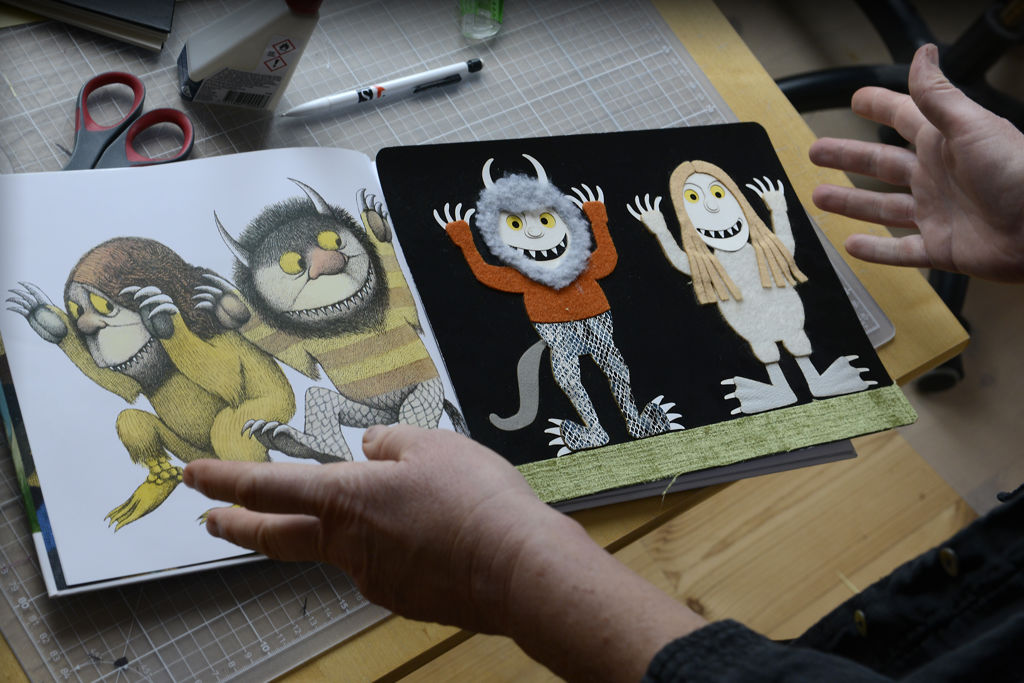 Bild av den taktila utgåvan av Till vildingarnas land.